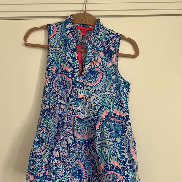 Lilly Pulitzer Novella Printed Peplum Top XXS - Picture 5 of 14